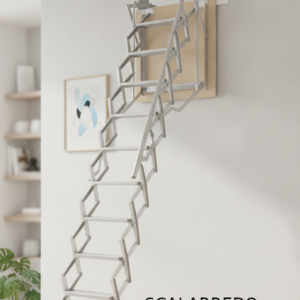 Scala retrattile a parete