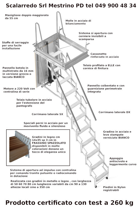 scale retrattili motorizzate catalogo
